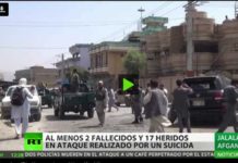 Al menos 2 muertos y 17 heridos en un ataque suicida en Afganistán