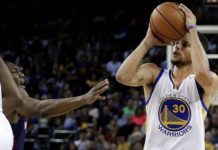 Curry, demoledor: batió el récord de triples en un partido