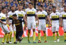 Teo Gutiérrez festejó un gol haciendo la banda de River, provocó la locura de los jugadores de Boca y lo expulsaron