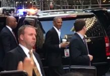 Barack Obama reapareció en Nueva York y lo recibieron como a una estrella
