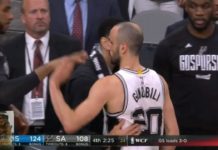 Los gestos que tuvieron Stephen Curry y Gregg Popovich con Ginóbili, en una noche cargada de emociones en San Antonio