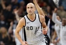 Triple, rebote, triple, robo y bandeja, en un minuto: el brillante partido de Manu Ginóbili en la victoria de los Spurs