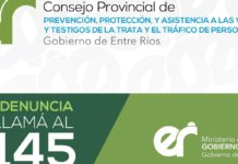 Se inicia la campaña de sensibilización y prevención sobre Tráfico y Trata de Personas en Entre Ríos