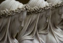 Esculpir un velo en mármol. Arte en estado puro que parece magia