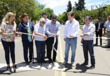 Bordet inauguró el acceso a Pueblo Liebig