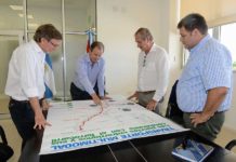 Trabajan en el desarrollo del ferrocarril de la Mesopotamia