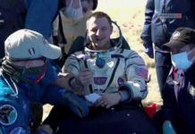 Entre estrictas medidas por el coronavirus, la nave Soyuz MS-15 regresó a la Tierra