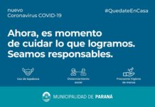 Nuevos casos de Covid 19: Suspenden todas las actividades habilitadas por 7 días en Paraná