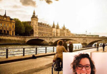 Lucía, la entrerriana que se convirtió en fotógrafa parisina frente a la Torre Eiffel