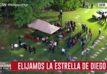 Tras la masiva despedida en Casa Rosada, Maradona recibió el último adiós en una ceremonia íntima