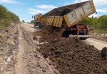 Tareas de mantenimiento en la red caminera del departamento Uruguay