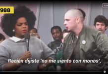 «¡Suéltame! No me siento con monos»…