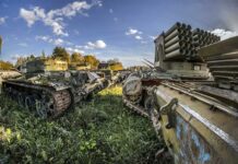 Así de impresionantes son los cementerios para tanques