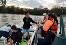 Por tierra y por agua: Trabajo en conjunto de Prefectura y Municipalidad