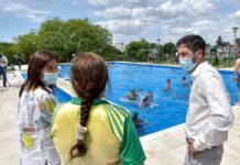 Estudiantes disfrutan de las actividades que propone el programa Entrerrianada en el Parque escolar Berduc de Paraná