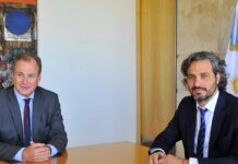 Bordet reafirma la integración con la República Oriental del Uruguay