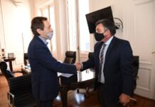 Oliva se reunió en Buenos Aires con Gustavo Béliz