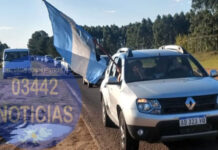 Como hace 18 años volvieron a marchar al Puente San Martín y reclamaron contra la papelera