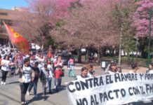 Otro día de protesta: Unidad piquetera se movilizó en todo el país y así paso en Plaza Ramírez