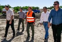 Comenzó la construcción de los pilotes del nuevo puente El Cinto