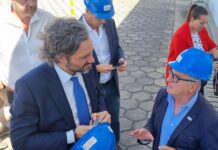 Santiago Cafiero visitó Salto Grande y destacó su calidad y proyectos de renovación.