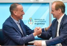 Bordet firmó los convenios para reconstruir las rutas 1 y 2 desde La Paz hasta la ruta 14