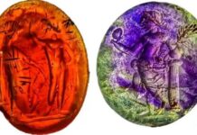 Las fascinantes piedras talladas perdidas hace casi 2.000 años y encontradas en los desagües de unos baños romanos