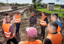 Trabajan en la obra básica para la pavimentación del acceso norte a Concepción del Uruguay