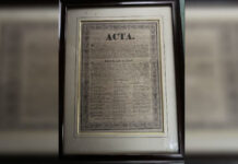 Aduana recuperó un impreso original de la declaración de Independencia de 1816