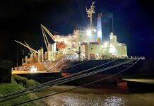 El puerto opera a pleno finde largo y pese a la lluvia