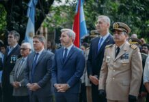 Frigerio: “El mejor homenaje es sostener el reclamo sobre nuestras islas”