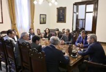 Con referentes del BID, Frigerio analizó el avance del programa de saneamiento del río Uruguay