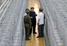 Corea del Norte difunde imágenes inéditas de una visita de Kim a una planta de enriquecimiento de uranio