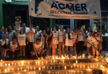 Agmer convoca una marcha de antorchas en la segunda jornada del paro docente