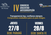 Paraná será sede del IV Congreso Argentino Anticorrupción