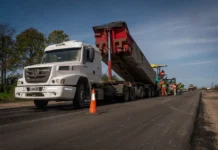 Avanza la pavimentación de la Ruta 23 en Entre Ríos
