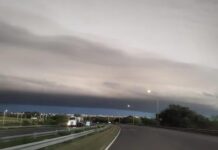 Alerta amarilla por tormentas en diez departamentos de Entre Ríos