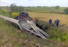 Vuelco en Ruta 39 deja cinco heridos