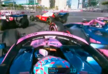 Colapinto abandonó en Bakú tras chocar con Gasly y Norris