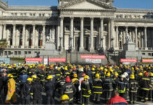 Bomberos voluntarios reclaman $59.330 millones con un sirenazo nacional