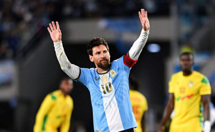 Argentina goleó a Benín en despedida de Messi
